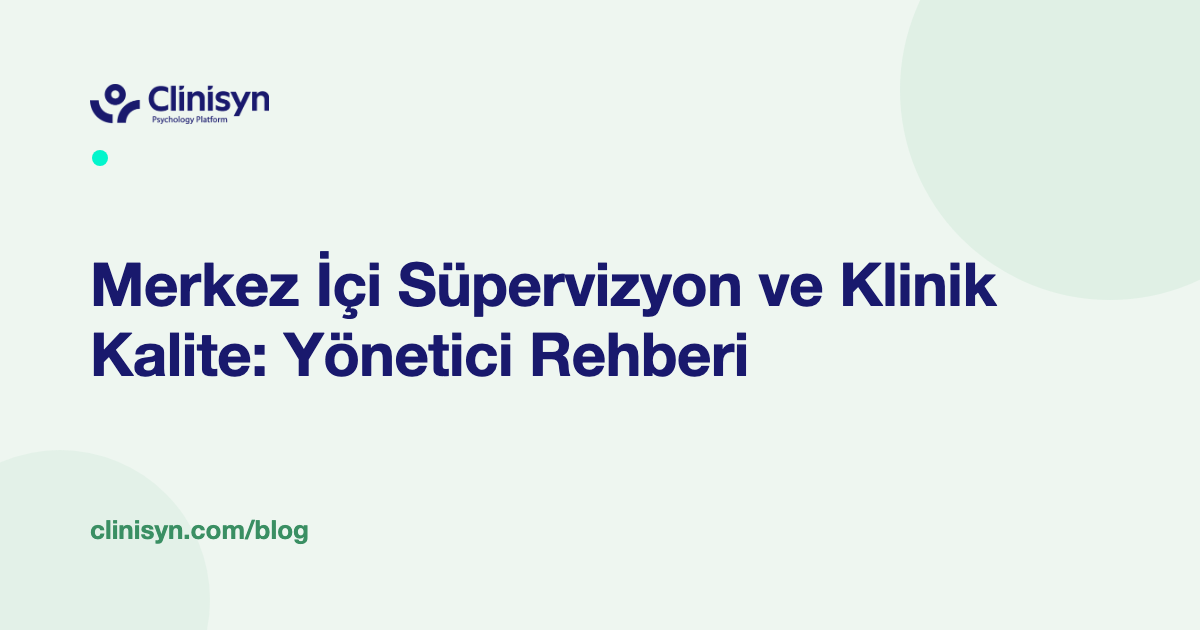 Psikoloji ve Danışmanlık Merkezi Yönetim