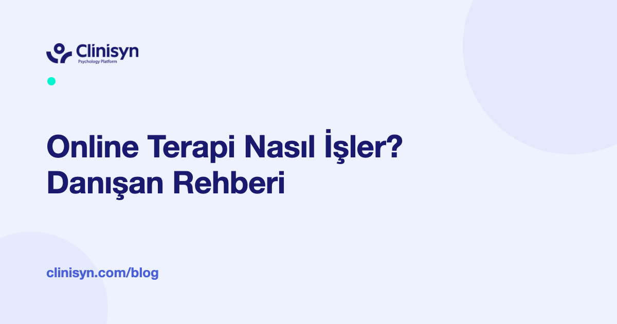 Terapi ve Psikolojik Destek